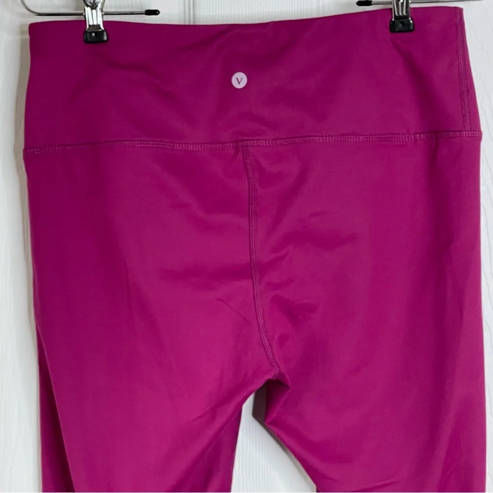 VELOSITY Leggings Activewear Athleisure Magenta Pocket Stretch Casual Size L - Picture 6 of 8